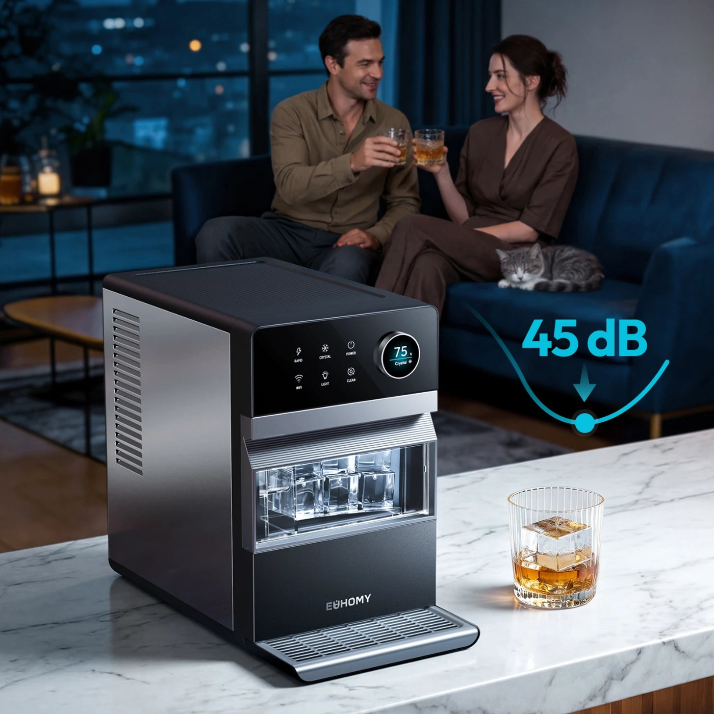 Euhomy Rock Plus Square Ice Maker